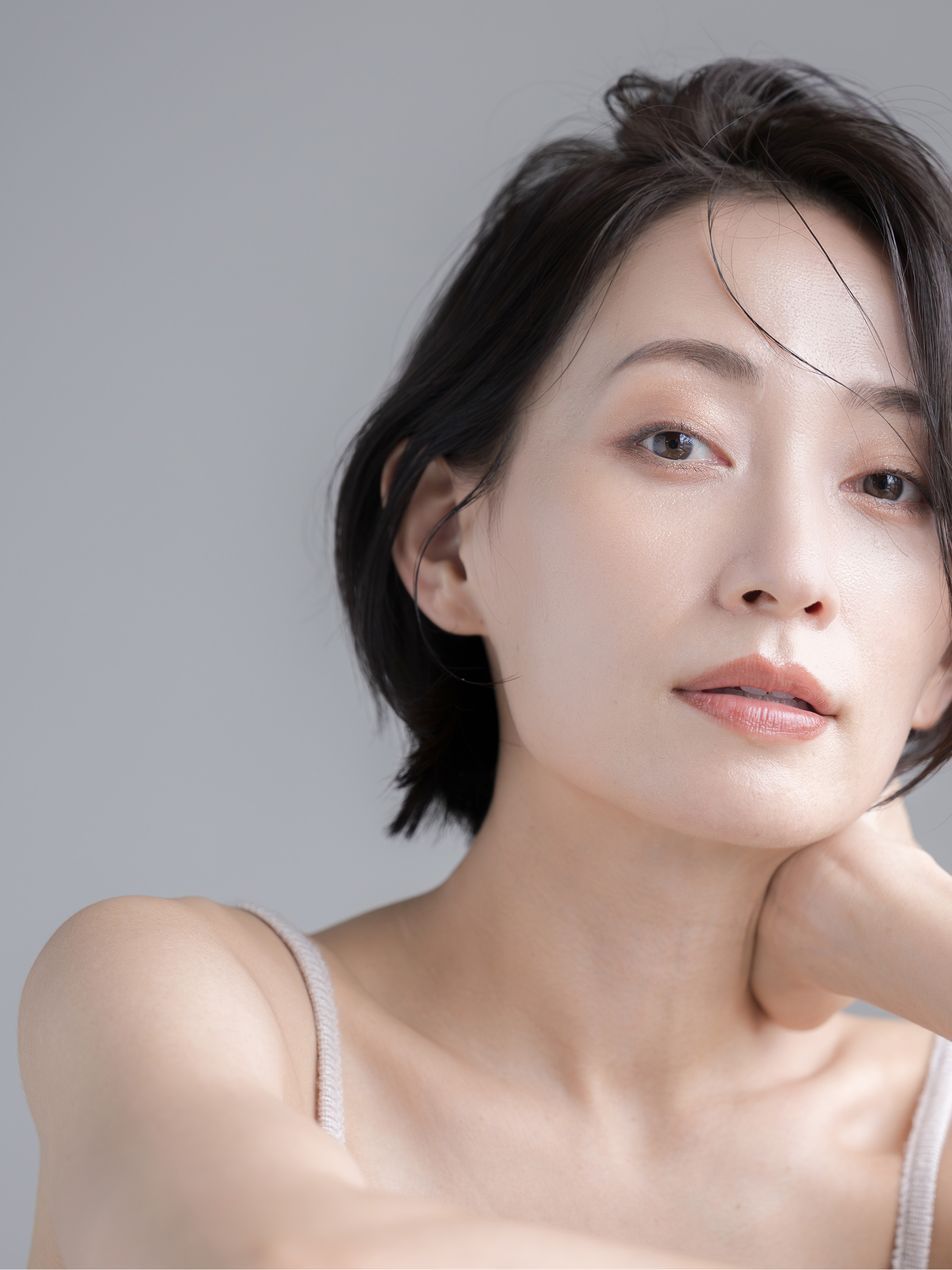 肌の質感も美しい女性の美容イメージ
